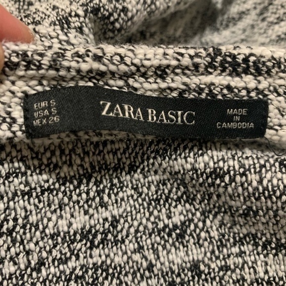 Zara Basic Asymmetrical Gray Knit Skirt Small - Picture 5 of 5